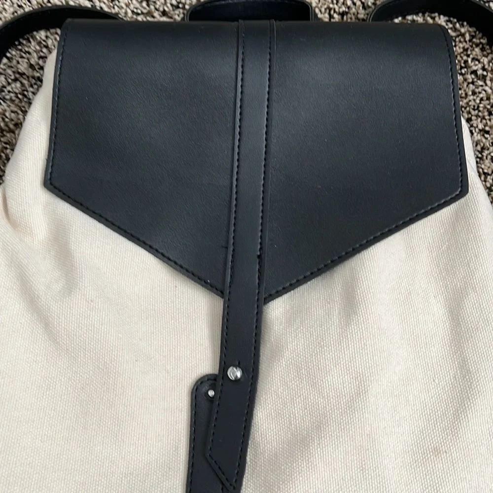 Deux Lux Canvas Backpack, worn once. stained bottom